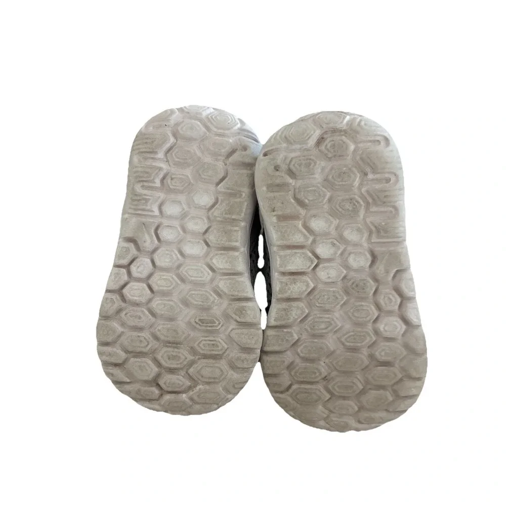 Nike‎ Sneakers Kids 3C Gray Purple Baby Toddler Tennis Shoes Hook & Loop
